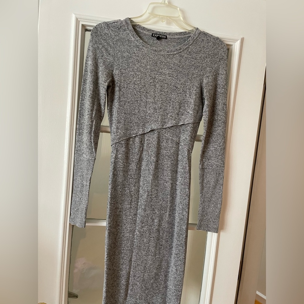 Express marked heather sweater dress